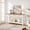 White, variant on 54-Inch Farmhouse 3-Tier Entryway Table - 3 Drawers & Storage Shelf, Versatile for Hallway & Behind Couch