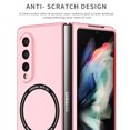 thumbnail image 5 of Allytech Magntic Case for Samsung Galaxy Z Fold 3, Compatible with Magsafe Wireless Charging Support Drop Proof Anti-Scratch Shockproof Slim Case Cover for Samsung Galaxy Z Fold 3 - Pink, 5 of 9