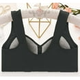 thumbnail image 4 of 3 Pack Front Closure Bras for Women Front Button Closure Bra Full Coverage Bra Senior Front-Closing Wirefree Bra, 4 of 8