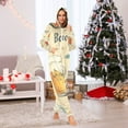 thumbnail image 5 of Beer Mugs Boop Adult Onesie Pajamas Slim Fit Christmas One Piece Suit Pjs for Women and Men Hooded Zipper, 5 of 7