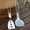 B, variant on Lloopyting Home good clearance All clearance all department Roll back clearance items Outdoor Folding Frying Spatula Camping Portable 304 Stainless Steel Spatula Picnic Barbecue Cutlery