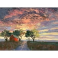 thumbnail image 2 of Sweetwater 18x15 White Modern Wood Framed Museum Art Print Titled - Fire in the Sky, 2 of 4