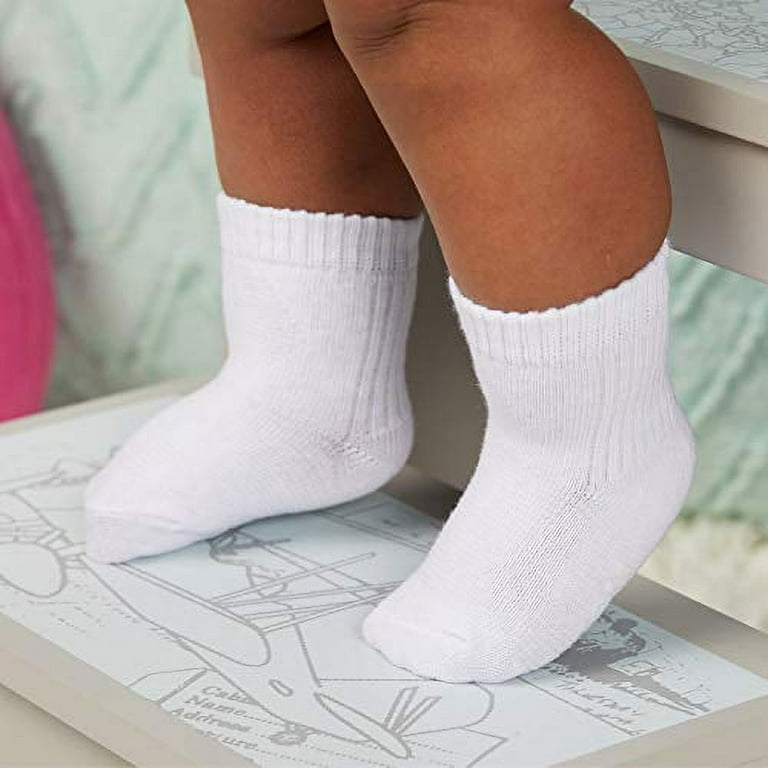 Fruit of the Loom Baby 14-Pack Grow & Fit Flex Zones Cotton Stretch Socks -  Unisex, Girls, Boys