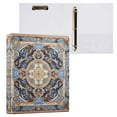 thumbnail image 3 of Elegant Luxurious Mandala Hardcover 3 Ring Binder 1.5” Round Rings Binder Organizer Letter Size Paper Pockets School Office Supplies, 3 of 9