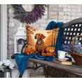thumbnail image 2 of Carolines Treasures DAC1077PW1818 18 x 18 in. Unisex Vizsla Fall Fabric Decorative Pillow, 2 of 5
