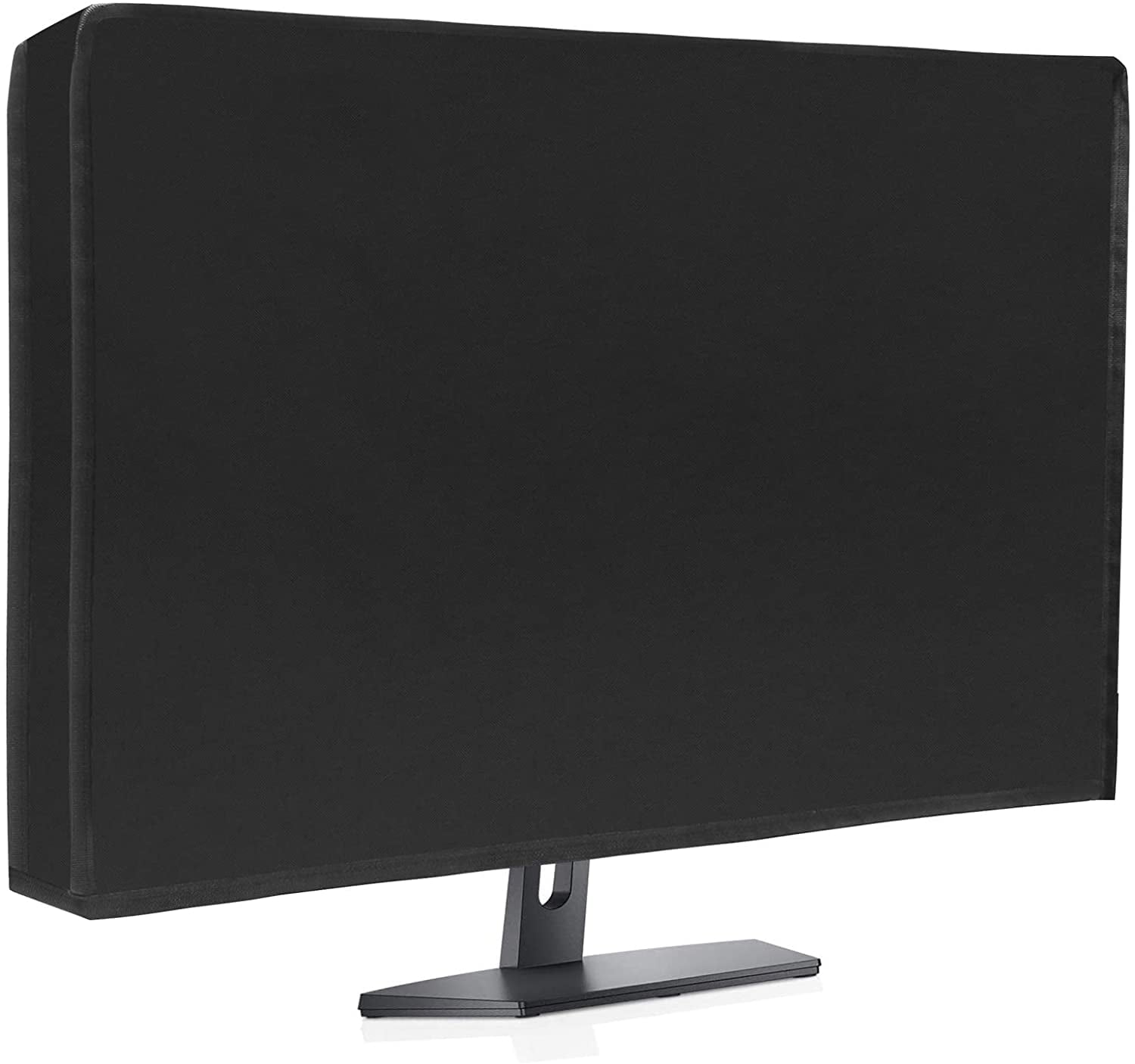 Waterproof Computer Monitor Dust Cover,Black Full Body Cover for
