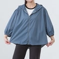 thumbnail image 3 of KyCheLot Women's Plus Size Coats Long Sleeve Zip up Solid Color Hoodie Jackets Loose Breathable Workout Clothes, 3 of 7