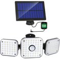 thumbnail image 1 of Solar Light Outdoor 1200lm Super Bright Solar Light with Sensor, 3 Lighting Modes, IP65 Waterproof 270° Adjustable Lighting Angle, With 5m Waterproof Cable, 1 of 5