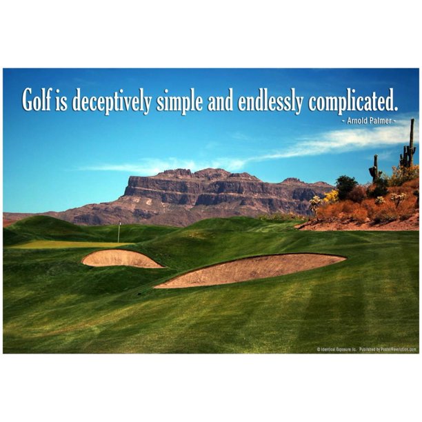 Arnold Palmer Golf Quote Poster - 19x13 - Walmart.com - Walmart.com