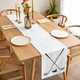 thumbnail image 3 of Golf Ball Table Runner - 70 Inch Long, Kitchen Dining Table Runner Dresser Scarves, Minimalist Golf Club Abstract Simple Retro Farmhouse Decor for Coffee Tables Wedding Party Banquet, 3 of 8