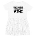 thumbnail image 3 of Inktastic Don't Make Me Call My Mimi Girls Toddler Dress, 3 of 5