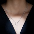 thumbnail image 4 of Rosec Jewels Lab Grown Diamond Eternity Circle Necklace for Women - EF-VS Quality Certified with Jewelry Box, 925 Sterling Silver, 4 of 7
