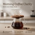 thumbnail image 3 of 5 in 1 Pour Over Coffee Maker Set, Glass Coffee Dripper Kit with 20 oz Carafe, 50 Disposable Filters, Wooden Stand, Coffee Scoop and Cleaning Brush for Manual Brewing, 3 of 8