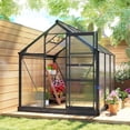 thumbnail image 2 of Outsunny Greenhouse, Walk-In Hot House, Clear PC Board with Sliding Door, 2 of 10