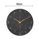 thumbnail image 2 of Reloj de pared silencioso decorado en mármol moderno, decorado para sala de estar, baño, dormitorio, oficina, 2 of 6