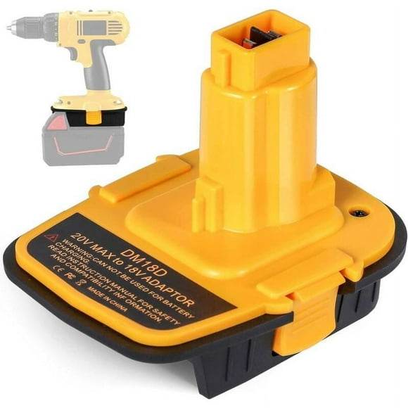 Battery Adapter for Dewalt 18V Tools, Convert for DeWalt 20V & Milwaukee M18 Lithium Battery, Ensuring Compatibility With Older NiCad & NiMh Battery Tools, With Quick Charge USB Port