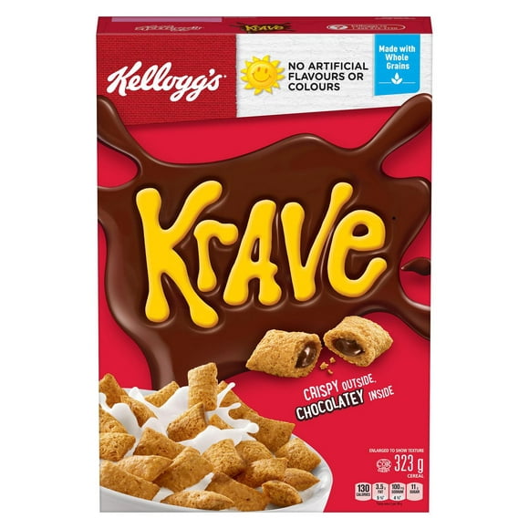 Kellogg’s Krave Chocoalate Flavour Cereal, 323g, 323g