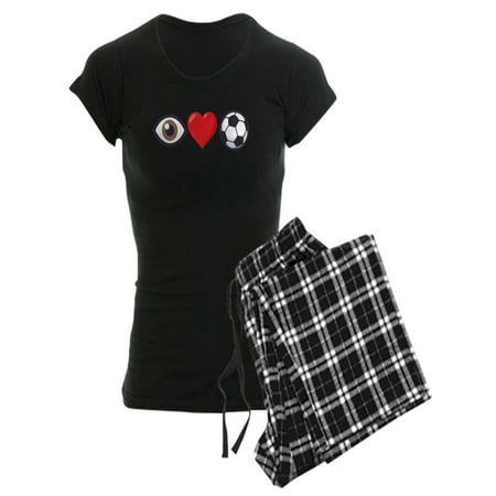 

CafePress - I Heart Soccer Emoji - Women s Dark Pajamas