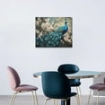 thumbnail image 4 of HFDF Peacock Wall Art Peacock Pictures Wall Decor Canvas Print Painting Home Decoration Artwork For Living Room Office Bedroom Bathroom 10x8inch Framed, 4 of 6
