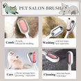 thumbnail image 3 of Cepillo para gatos de pelo largo, cepillo universal de silicona para gatos 4 en 1, cepillo para mascotas lavable de silicona ultra suave, cepillo limpio mágico reutilizable, rosa, pelo largo, 3 of 5
