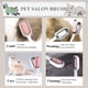 thumbnail image 3 of Cepillo para gatos de pelo largo, cepillo universal de silicona para gatos 4 en 1, cepillo para mascotas lavable de silicona ultra suave, cepillo limpio mágico reutilizable, rosa, pelo largo, 3 of 5