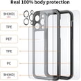 thumbnail image 7 of Petocasefor iPhone 14 Pro Max/14 Pro/14 Plus IP68 Waterproof Phone Case with Screen Protector Rugged Full Body Slim Phone Cover,Black, 7 of 7