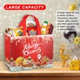 thumbnail image 4 of Injueey 20 pack/lote bolsas de mano navideñas con asas embalaje de regalo tela de tamaño adecuado de amplia aplicación Kits de decoración para fiestas, 4 of 6