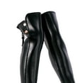 thumbnail image 4 of 1:6 Scale PU Leather Shoes Black High Heel Boot for 12inch Figures Body Accs, 4 of 6