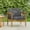 11.00DGRY#DARK GREY, variant on DUOSONG Hampton Wood And Wicker Dining Chair( Set Of 2 ) Brown Wood+Glass Garden & Outdoor Outdoor & Patio Furniture Patio Seating