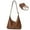 Brown, variant on Badiya Hobo Bags for Women Tote Handbags Pu Leather Ultra Soft Slouchy Tote Purses Foldable Crossbody Bag