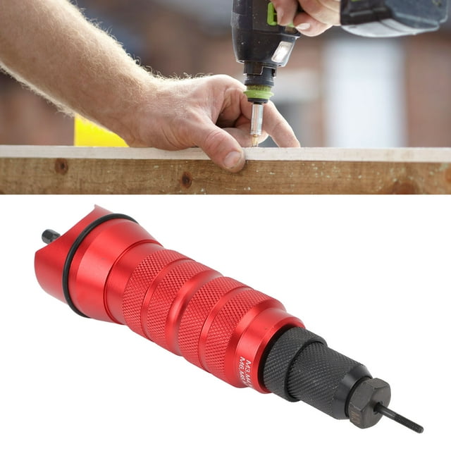 Electric Rivet Drill Adapter Kit, Anti Slip Handle Practical Cordless Rivet Adapter for Maintenance