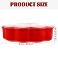 thumbnail image 2 of FONDOTIN Red Plastic Snack Box for Storage and Easy to Clean with Multiple Compartments 7.87 x 5.51 x 2.95 inches, 2 of 8