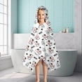thumbnail image 6 of White Cow Moo Milk Pattern Hooded Bath Towel，50"x30" for Ages 3 To 12 Kids, Quick Dry Lightweight Soft Microfiber Hood Beach Towel Cover Up for Kids, 6 of 7