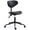 Black-Saddle Stool, variant on Homhum Swivel Saddle Stool Chair, Saddle Stools with Customizable Back Support, Black