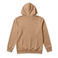 thumbnail image 6 of TQWQT Mens Solid Pullover Hoodie Drawstring Hooded Sweatshirt with Kangaroo Pocket Drop Shoulder Loose Long Sleeve Casual Tops Fall Clothes Camel M, 6 of 8