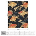 thumbnail image 4 of Orinice Funny Fish Throw Blanket - Plush, Soft, Comfy, Lightweight, Warm, Fuzzy, Cozy and Charming  Blanket Perfect for Couch, Travel, Bed, Office, Outdoor -  60x80in, 4 of 6