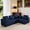 Blue, variant on 106" Modern Minimalist Corduroy Couch Bed, Multifunctional Convertible Sofa Bed with Space-Efficient Design, Convertible Chaise Lounge Indoor with Modular Structure for living room, Green