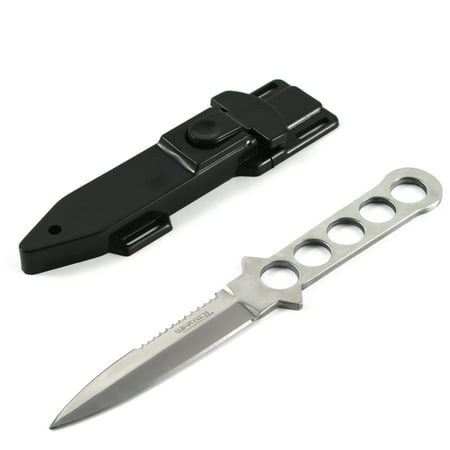 9 Inch Full Tang Serrated Dive Knife with Sheath and Leg Holster (Best Full Tang Knives)