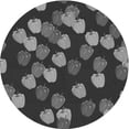 thumbnail image 1 of Ahgly Company Machine Washable Indoor Round Transitional Charcoal Black Area Rugs, 8' Round, 1 of 7