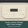 thumbnail image 3 of Programmable Slow Cooker Removable Healthy Nonstick Pot - Small Kitchen Appliance for Family Dinners - Serves 6+ People - Heat Settings: Keep Warm Oatmeal, 3 of 5
