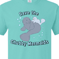 thumbnail image 4 of Inktastic Save the Chubby Mermaids with Cute Manatees T-Shirt, 4 of 5