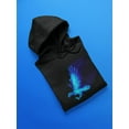 thumbnail image 3 of Blue Fire Hawk  Hoodie Men -Image by Shutterstock, Male Large, 3 of 4