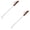 Silver 17 Inchx2, variant on AFACUHX Pigtail Food Flipper 2Pcs 12 Inch Meat Turner Hook Stainless Steel BBQ Food Flipper with Hooks Meat Turner with Wooden Handle Grill Accessories for BBQ Grilling Griddle Kitchen Cooking