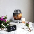 thumbnail image 6 of JAGASY Orange Butterfly Cremation Urns for Parents - Mini Urn for Ashes Adult Male & Female - Funeral Urn for Ashes for Women - Leaf Keepsake Urn for Mom & Dad - ( 3 Inch ), 6 of 7