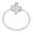 thumbnail image 3 of Resilient Desert Cactus Plant Sterling Silver Ring-7, 3 of 5