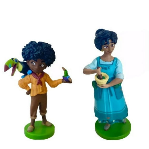 Encanto Julieta Madrigal & Antonio Cake Topper Set PVC Figure Figurine 3” New
