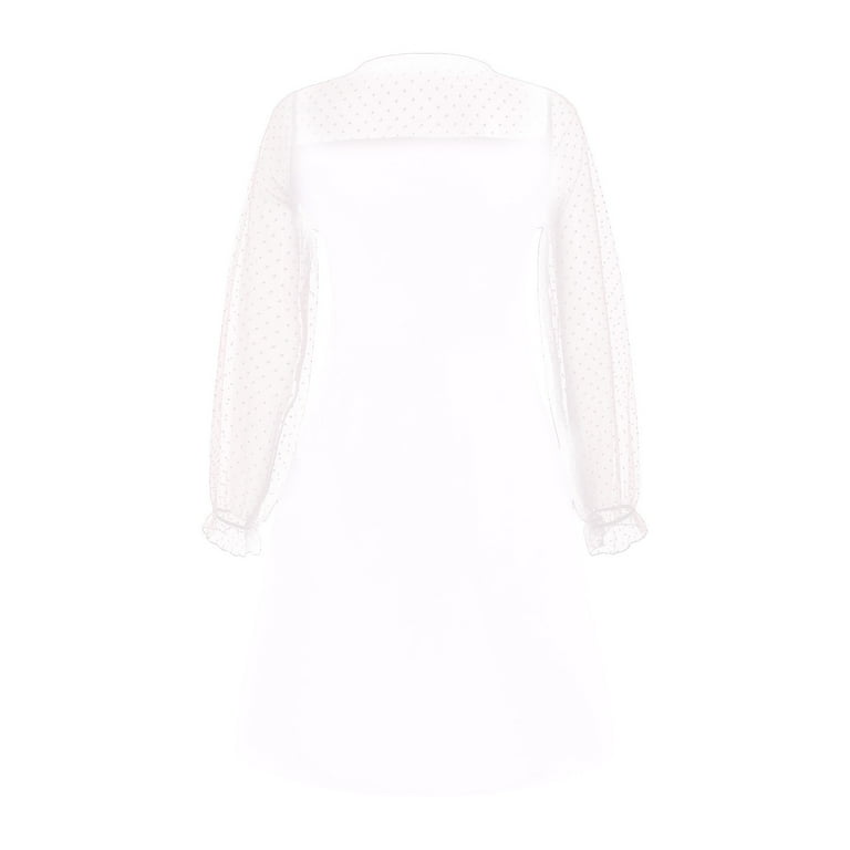 GXWEA Girls Valentines Dress Puff Sleeve Dress Girls Long Sleeve T