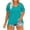 Sky Blue, variant on Giftesty Womens Blouses and Tops Clearance Women Casual T-shirt Plus Size Solid Color Lace V-Neck Loose Short Sleeve Pullover Blouse Tops