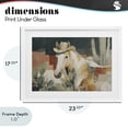 thumbnail image 4 of Stupell Industries Contemporary Horse in Cowboy Hat White Framed Print Under Glass, 23 x 17, by Chromatic Storm Studio, 4 of 8