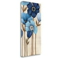 thumbnail image 2 of Tangletown Fine Art 'Fleurs Bleues II' Graphic Art Print on Wrapped Canvas, 2 of 2